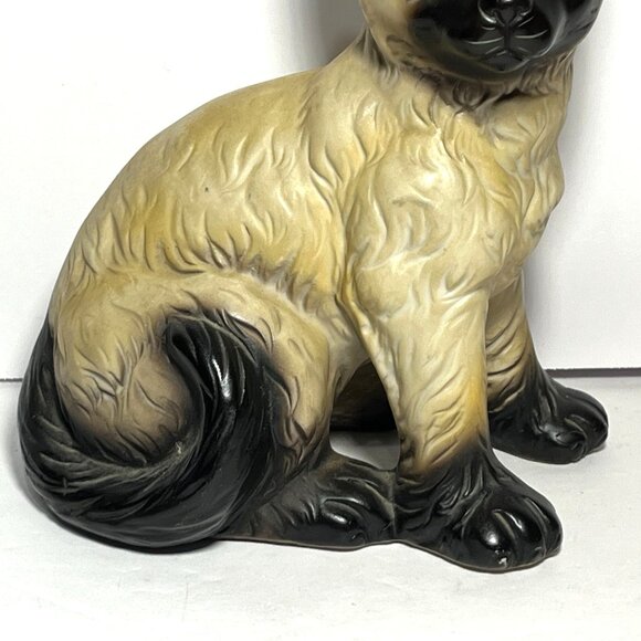 Vintage Mid Century Ceramic Siamese Cat Figurine - Picture 3 of 7
